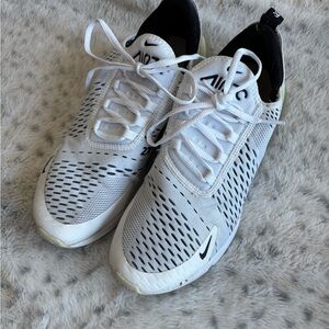 Nike Air White and Black Running Shoes